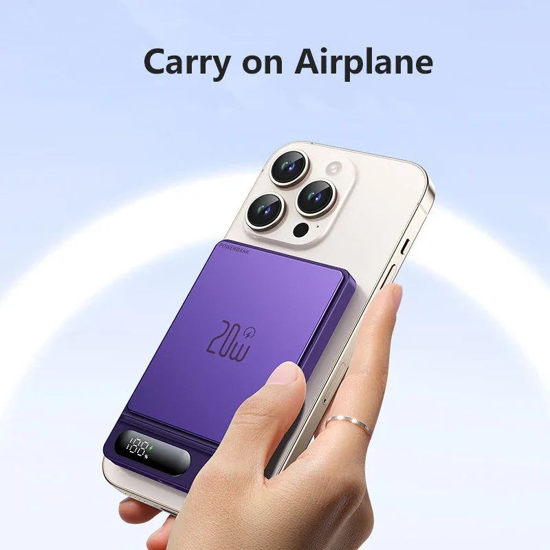 5000mAh Qi2 Magnetic Power Bank for Magsafe Wireless Fast Charging Portable External Battery for IPhone Samsung Spare Battery - Image 5