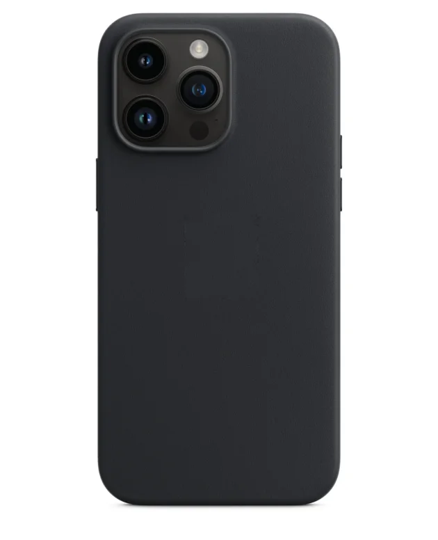 Midnight Black Leather Case For Magsafe Mag Safe iPhone 16 15 14 Plus 13 Pro Max 12 11 14Pro 15Pro Phone Cover Accessories