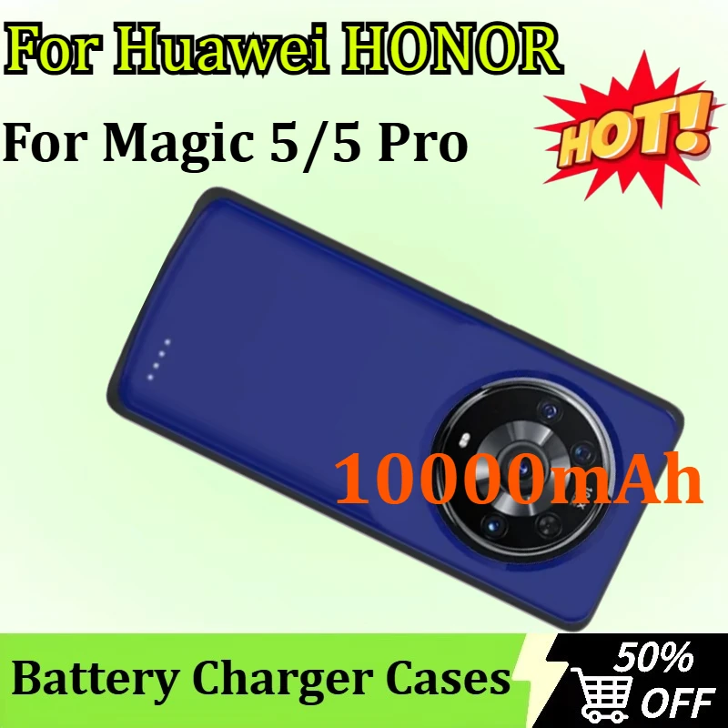 10000mAh Portable Power Bank Cover for Huawei HONOR Magic 5 Pro Magic 5 Battery Cases External Battery Charger Cover