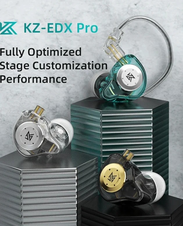 KZ EDX PRO In Ear Earphones Dynamic Earphones HIFI Music Sport Earbuds Sport Noise Cancelling Headset KZ EDX PRO DQ6 ZS10PRO MT1