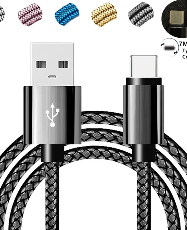 Big USB Type C plug Cable Fast Charging Cable 25cm 1m 2m 3m USB C Charge Cable Wire Cord USB-C Cabel For Samsung Huawei Xiaomi