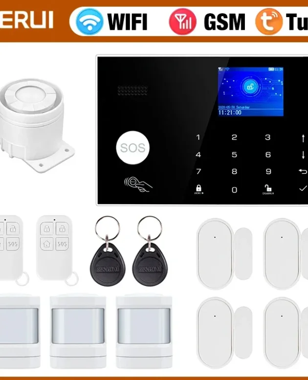 KERUI G30 Alarm System for Home WIFI GSM Security Alarm Panel with Temperature and Humidity Display Work Alexa Tuya Smart App