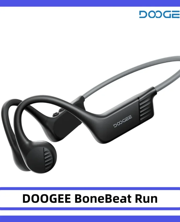 DOOGEE BoneBeat Run Bone Conduction Headphones Open-Ear Wireless Sports Earphone 10 Hours Battery Life for Running, Cycling
