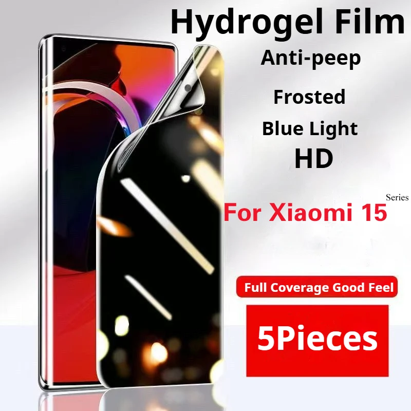 Xiaomi15TPro Privacy Screen Protector For Xiaomi 15 SPro Matte Hydrogel Film Xiaomi15Ultra Soft HD Anti Peepin 15T Full Coverage