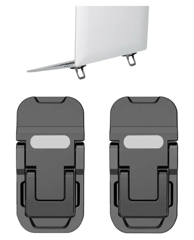 2pcs/Set Foldable Laptop Stand Portable Notebook Support Holder Adjustable Riser Cooling Bracket Universal for Laptop Tablet