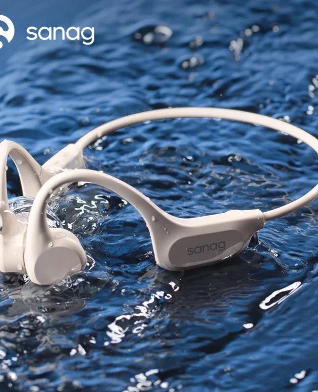 Sanag B60S IPX8 Swimming Bluetooth Headphones Bone Conduction Wireless Earphone Sport Cycling Headset MP3 Player Earbuds