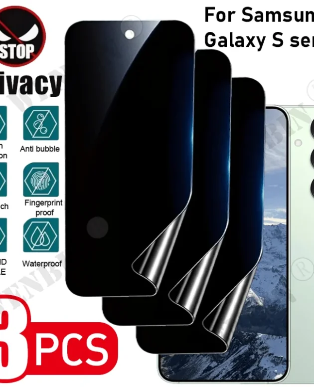 3Pcs Anti-Spy Privacy Soft Hydrogel Film For Samsung S26 S25 S24 S23 Ultra Plus FE A57 A37 A27 A17 Privacy Screen Protector