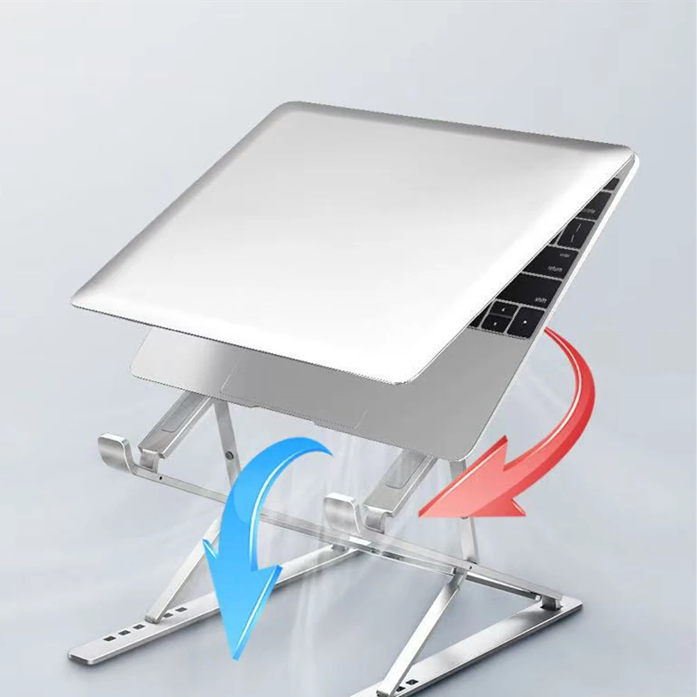 Laptop Stand For Macbook Folding Adjustable Aluminum Computer Pc Tablet Stand Notebook Tablelaptop Holder Heat Dissipation