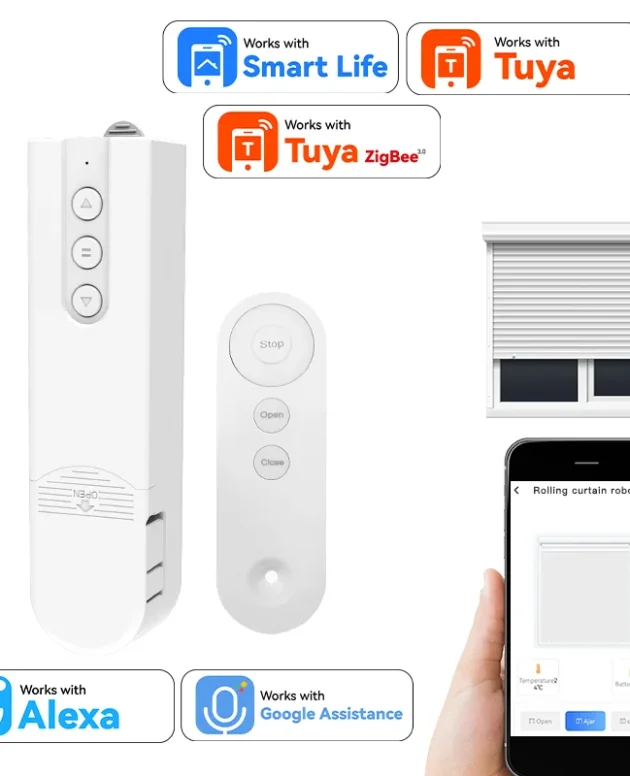 Smart Blind Motor Automatic Electric Roller Shutter Shadows Robot for Tuya Zigbee Control Lifting Curtain Opening Closing Driver