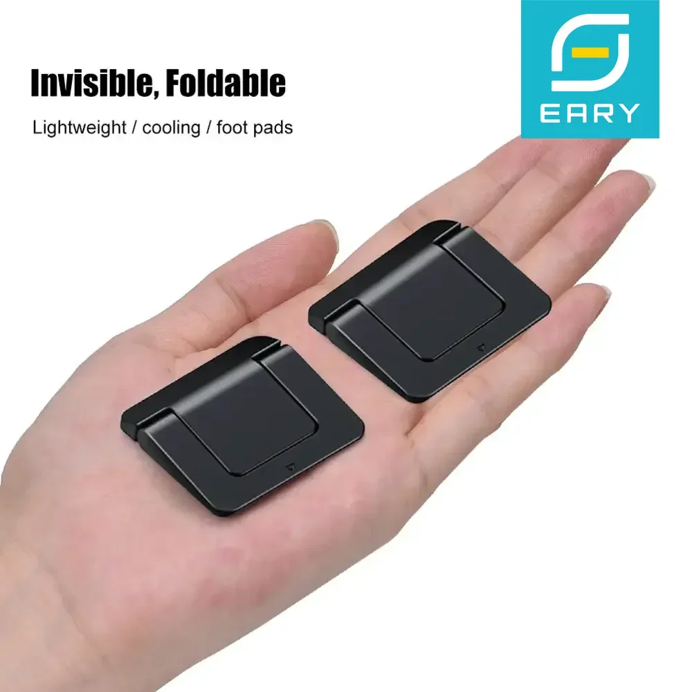 Eary 2PCS Portable Keyboard Riser Self-Adhesive Mini Laptop Stand Invisible Computer Keyboard Stand for MacBook Pro/Air NoteBook