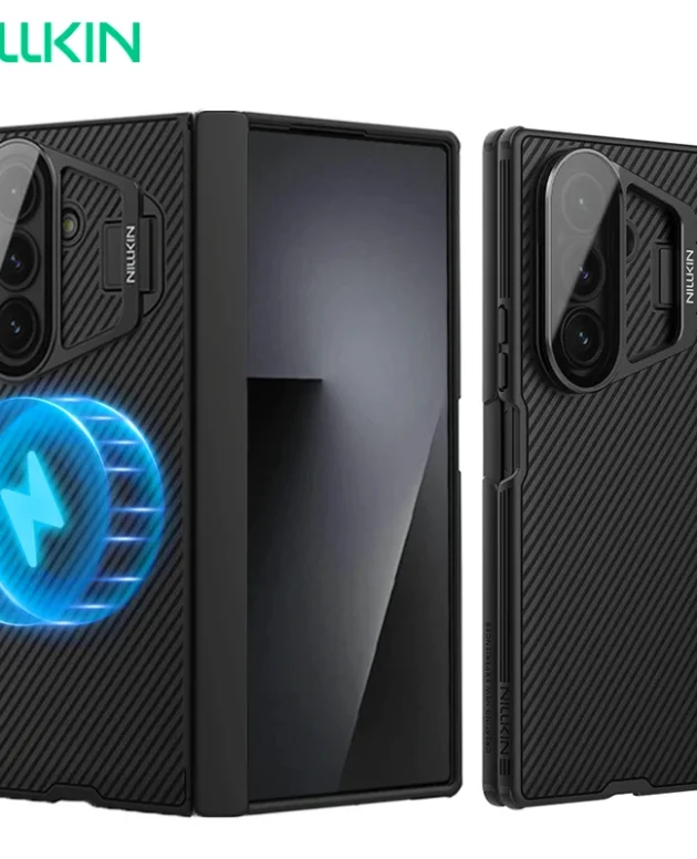 For Samsung Galaxy Z Fold 7 5G MagSafe Case NILLKIN CamShield Prop With Phone Holder Magnetic Back Cover For Samsung Z Fold 7