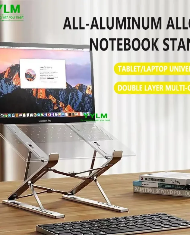 YYLM NEW N8 Adjustable Laptop Stand Aluminum for Macbook Tablet Notebook Stand Table Cooling Pad Foldable Laptop Holder A