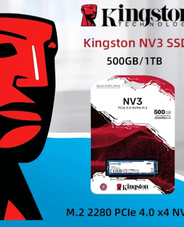 Kingston NV3 SSD 500GB 1TB 2TB NVMe PCIe Gen 4.0x4 Solid State Drive M.2 2280 Internal SSD nvme m2 for Desktop Laptop