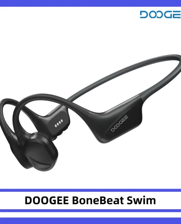 DOOGEE BoneBeat Swim Bone Conduction Sport Headphones Wireless Headset IP68 Waterproof With Microphone for Running, Cycling