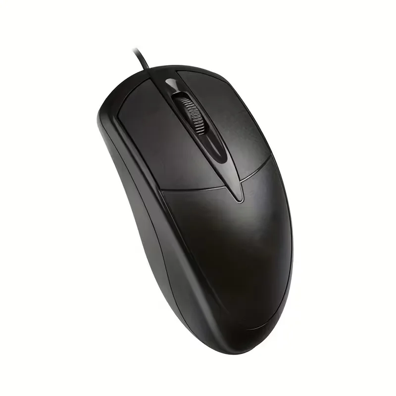 USB wired optical mouse with 1000 DPI for office or family use