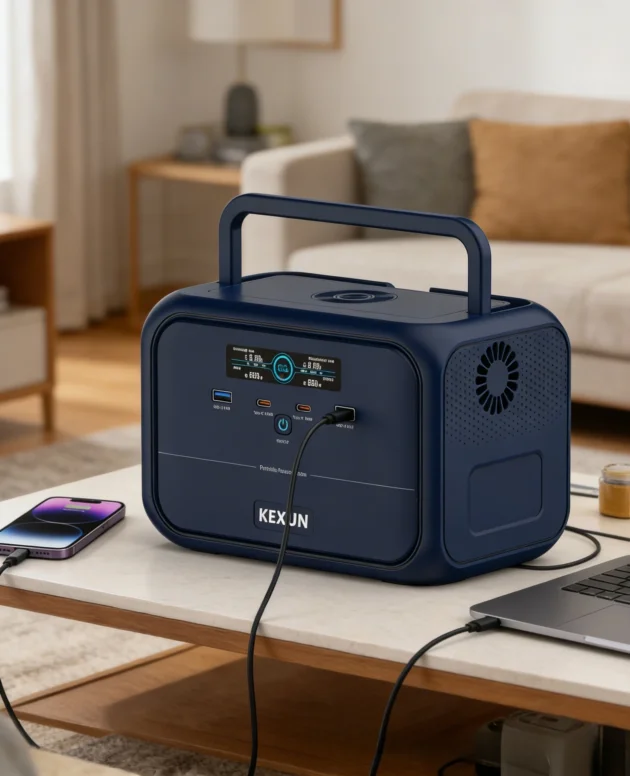 Portable 300W Power Station 220V AC Output Solar Charging Outdoor Emergency Power Bank