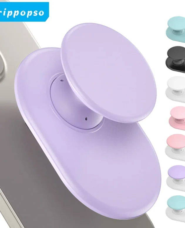 Popping NEW Magnetic Silicone Phone Grip Holder Socket More Comfortably Finger Stand for iPhone 15 14 Magnetic Holder Grip Tok