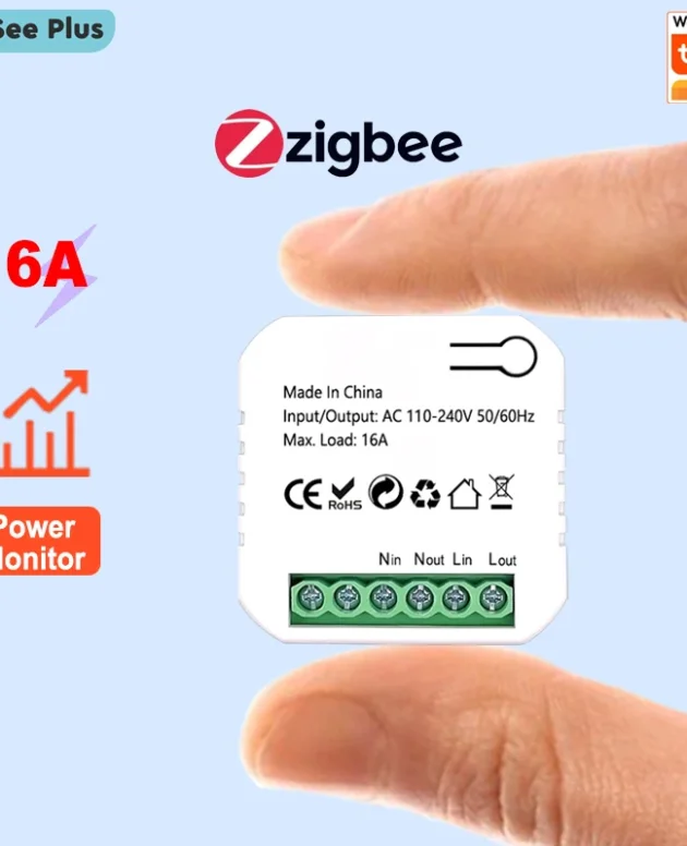 Smart ZigBee Socket Switch Module KWh Meter Energy Monitor Timer 16A Overload Protect Support Google Home Alexa