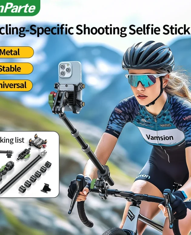 Motorcycle and Bicycle Selfie Stick, Mobile Phone Mount for Insta360 X5 X3 X4, GoPro Hero 12 11 10 9 8 ,DJI Osmo action cameras