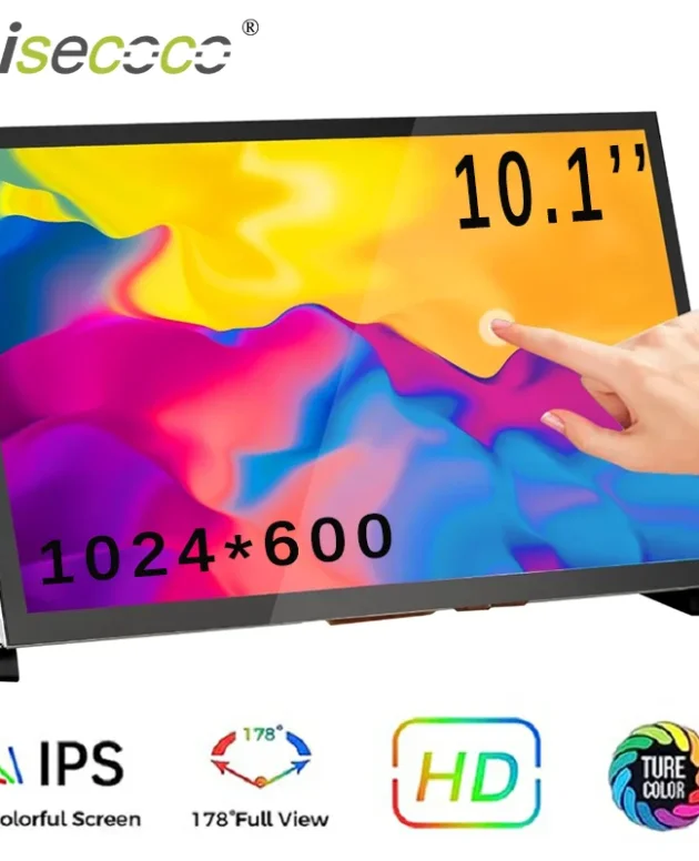 10.1"/7'' Portable Monitor Touch Screen 1024x600 Raspberry Pi Screen HDMI Input for Raspberry Pi 5/4/3/2/Zero/B/B+ Win11/10/8