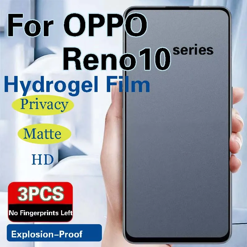 Reno10Pro+ Matte Hydrogel Film For OPPO Reno 10 Pro Privacy Screen Protector Reno10 Soft Anti Peeping HD Full Coverage Blue