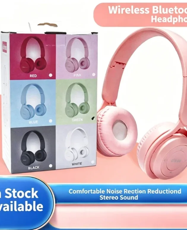 Hifi Sound Bluetooth Headphones Wireless Over-Ear Headsets with Microphone Noise Reduction Comfortable for Travel And Home Use