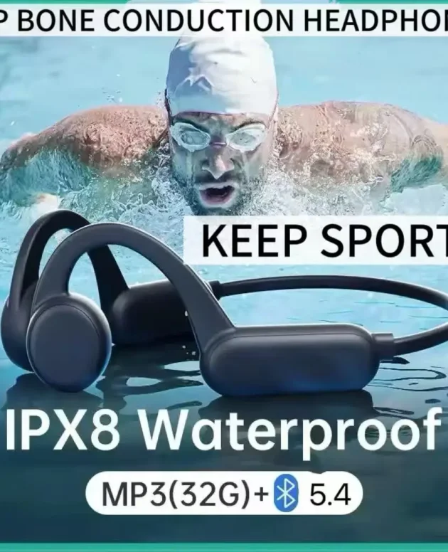Wireless Earphones for shokz open Sports Bone Conduction Bluetooth IPX8 Waterproof Headphones With 32G RAM Mp3 Music Headset