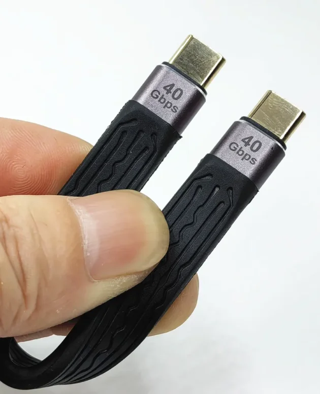 USB4.0 Data Cable 40Gbps USB C to Type C Short Cable PD100W Gen3 8K 60Hz Cabel for iPhone 15 Thunderbolt 3 SSD Power Bank Cord