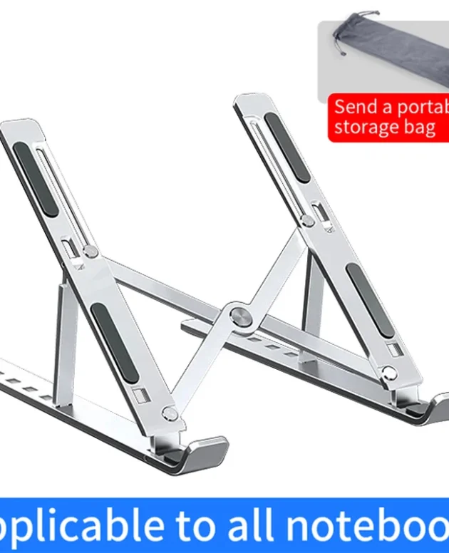 Aluminum Alloy Laptop Holder Stand Adjustable Foldable Portable for Notebook Computer Bracket Lifting Cooling Holder Non-slip