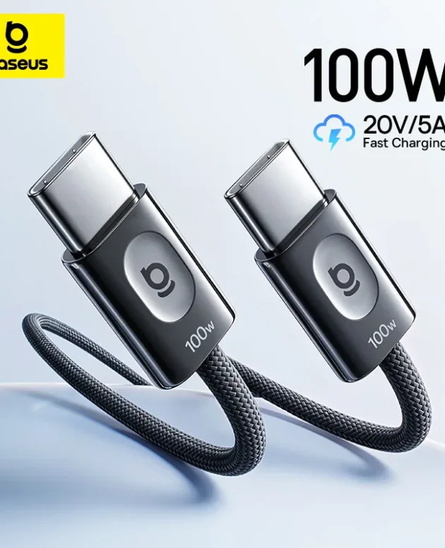 Baseus 100W Fast Charging Cables for iPhone 17 16 15 Plus Promax TypeC To USB Type C Wire Cable For Macbook iPad Data Cord