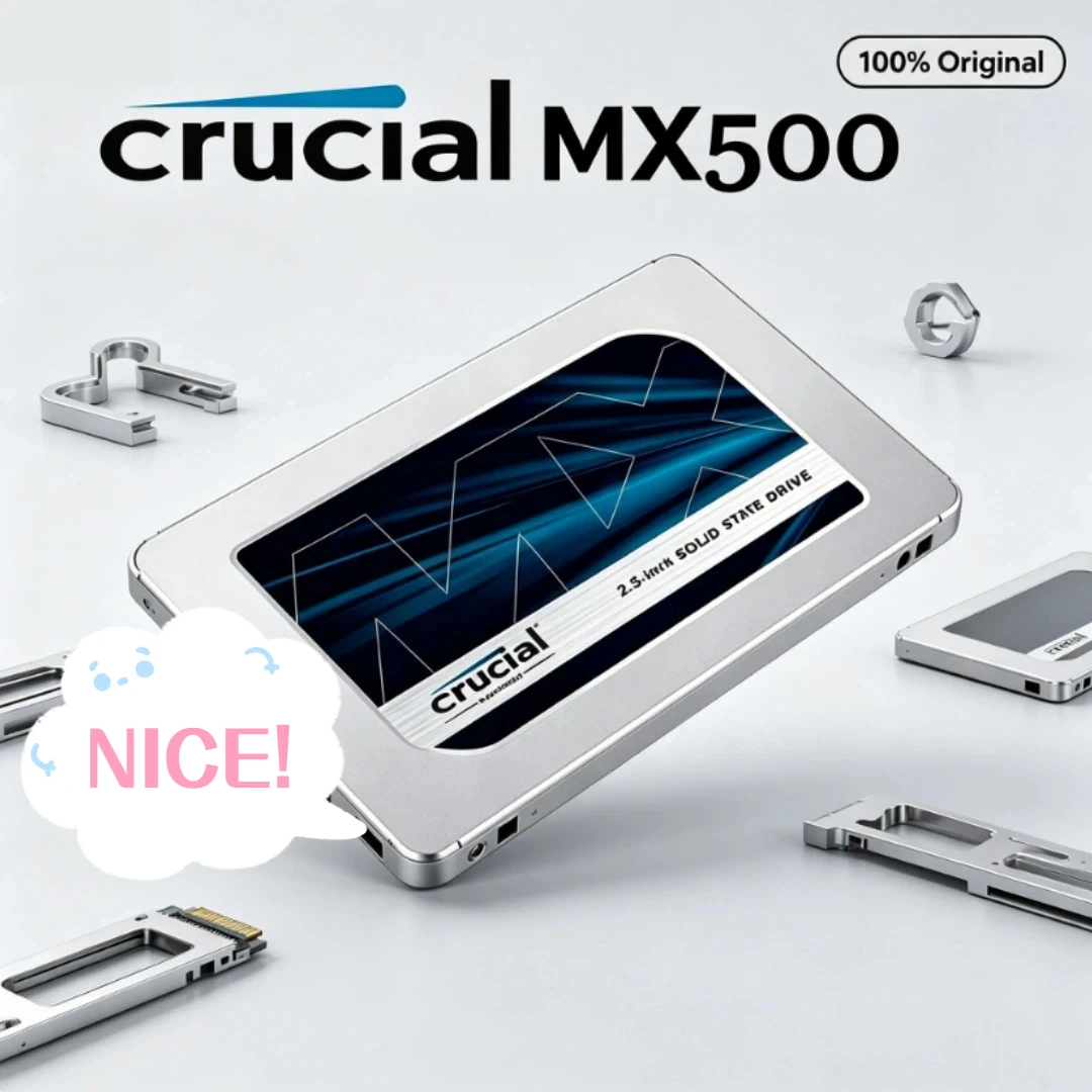 Cost Effective Crucial SSD MX500 240G 500GB 1TB 2TB SATA 2.5 Inch 3D NAND Laptop Drive