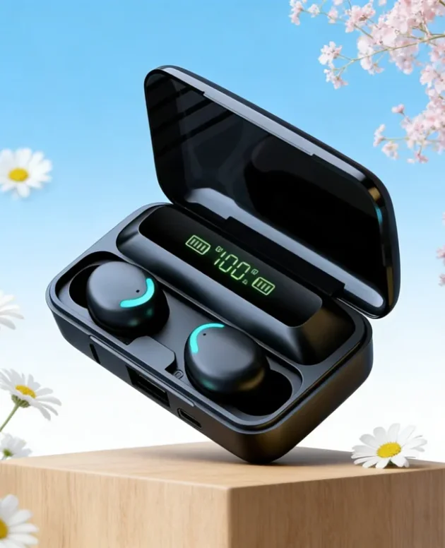New Bluetooth Headphones 9D Stereo High Bass Sport Earphones Handfree Touch Control Tws Wireless Earbuds Waterproof Headset