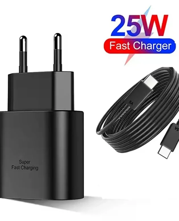 25W USB C PD Super Fast Charger Type C Wall Power Adapter USB C to Type C Fast Charging Cable For Samsu Galax S22 S21 S20 Note10