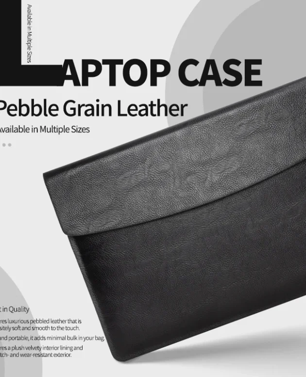 Leather Computer Sleeve Case for MacBook Air M1 M2 13 14 15 Inch MacBook pro 12 9 11 Inch iPad Cover Bag Pouch Briefcase