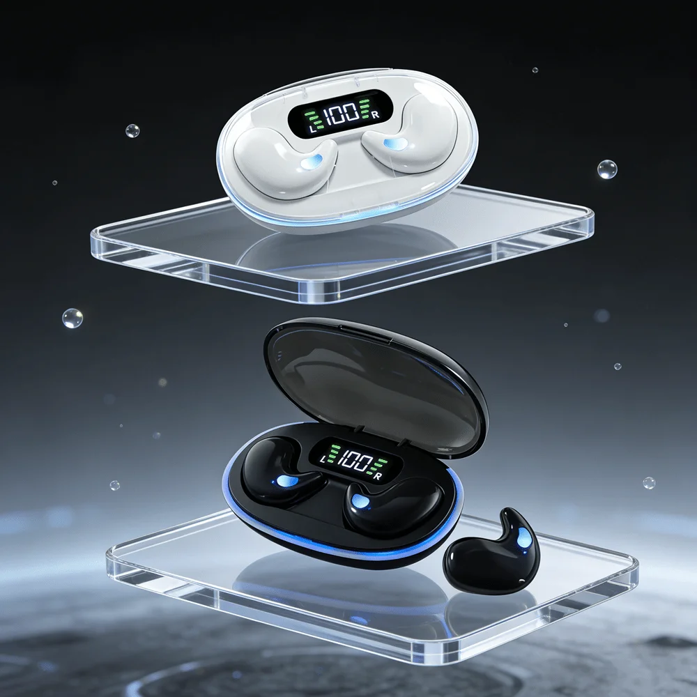 Bluetooth Sleep Earphones Wireless Headset 5.3 With Comfortable Wearing Touch Control Headphone Earbuds For All Mobile Phone