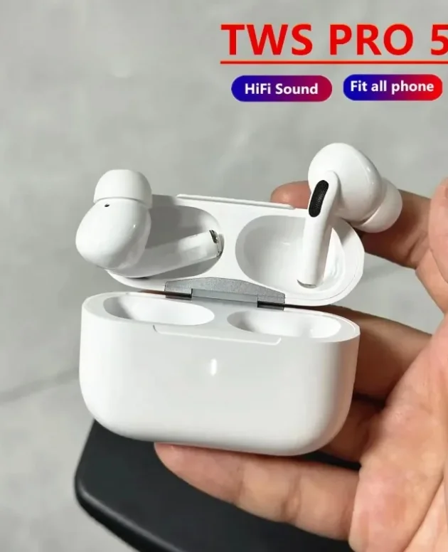 TWS Pro 5 Wireless Bluetooth Earphones Headphones ANC Noise Reduction Earbuds HiFi Sound Low Latency for IPhone Android
